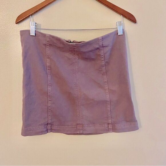 Free People Modern Femme twill skirt size 12 - Picture 3 of 8
